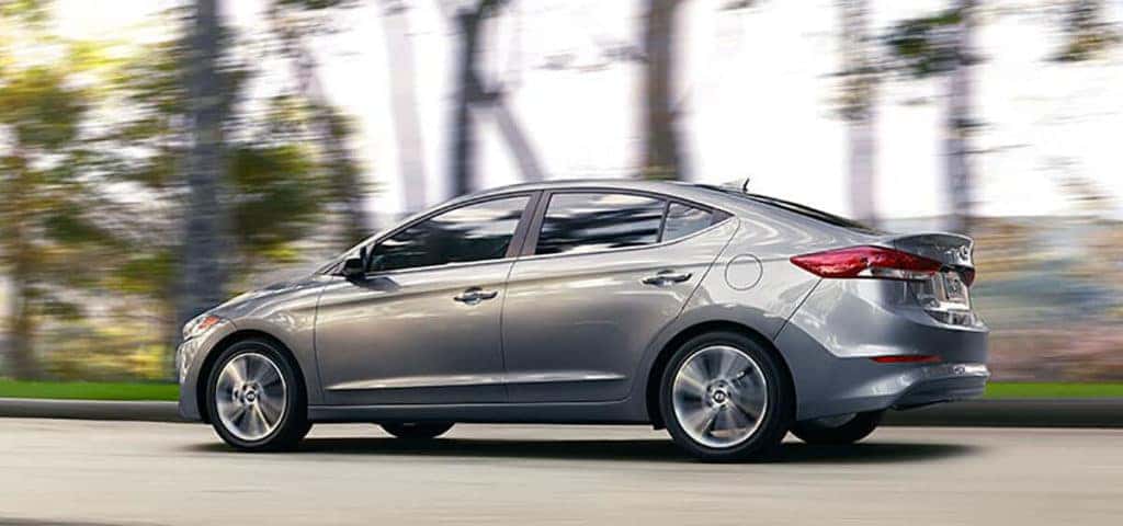 2018 Elantra in the woods