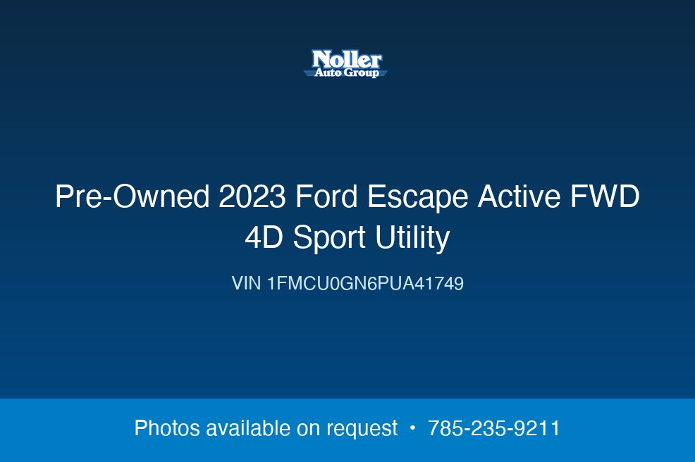 2023 Ford Escape Active FWD 4D Sport Utility