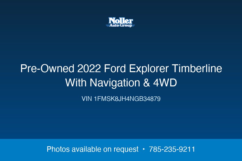 2022 Ford Explorer Timberline With Navigation & 4WD