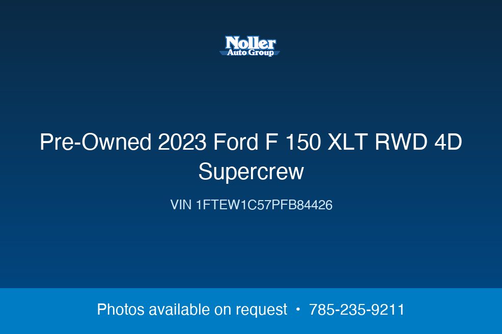 2023 Ford F-150 XLT RWD 4D SuperCrew