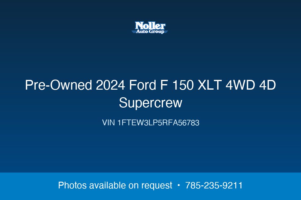 2024 Ford F-150 XLT 4WD 4D SuperCrew