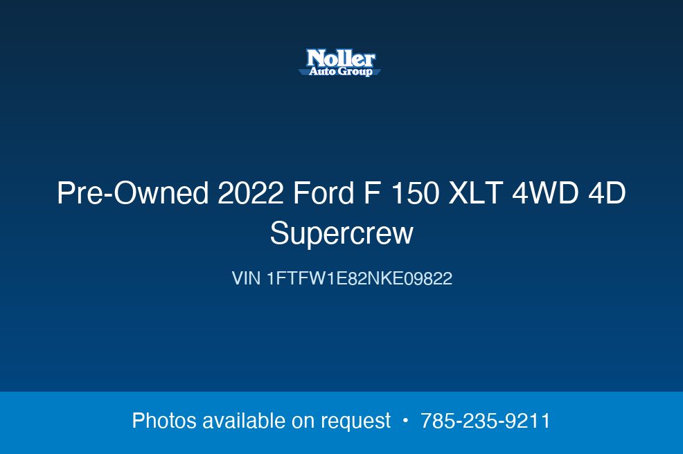 2022 Ford F-150 XLT 4WD 4D SuperCrew