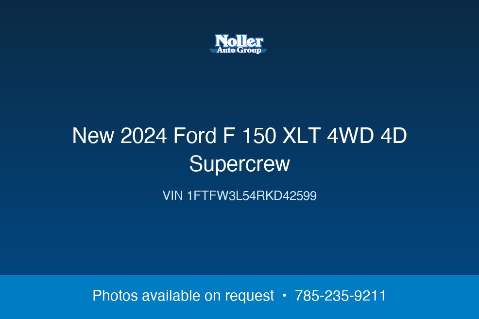 2024 Ford F-150 XLT 4WD 4D SuperCrew
