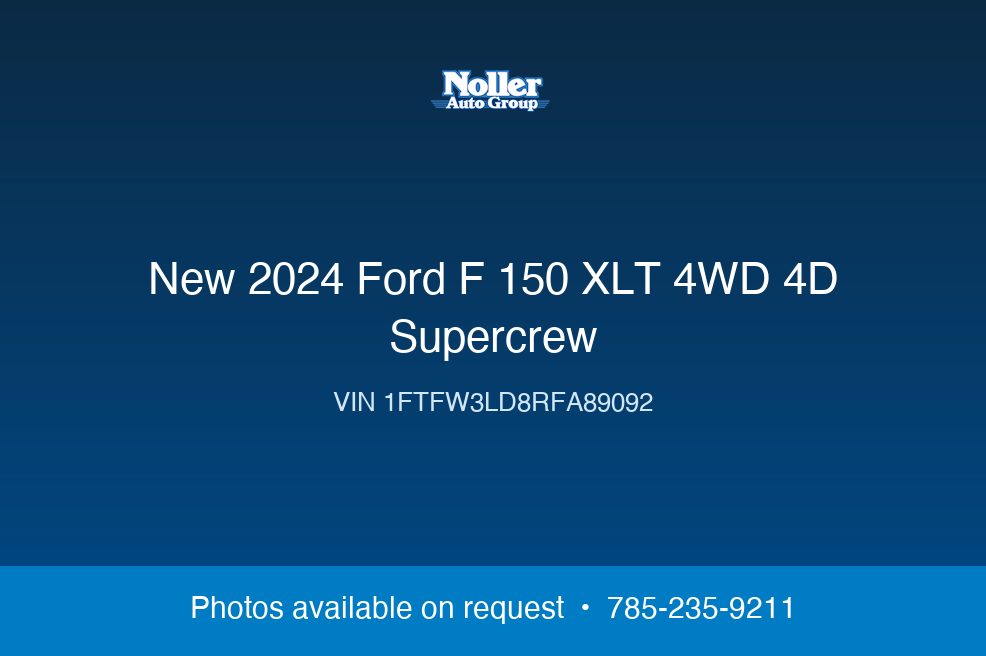 2024 Ford F-150 XLT 4WD 4D SuperCrew