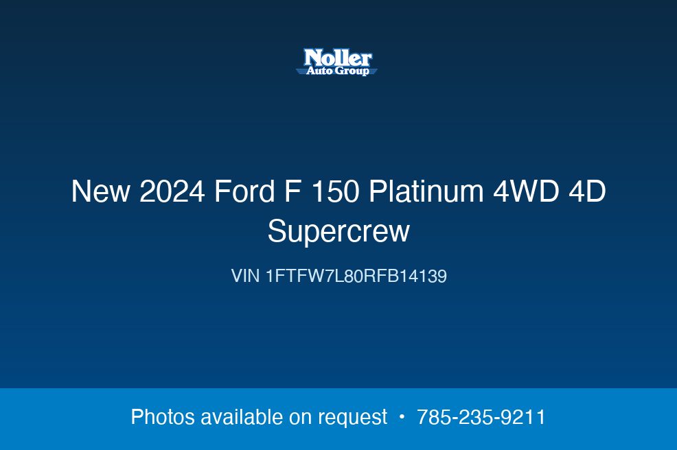 2024 Ford F-150 Platinum 4WD 4D SuperCrew