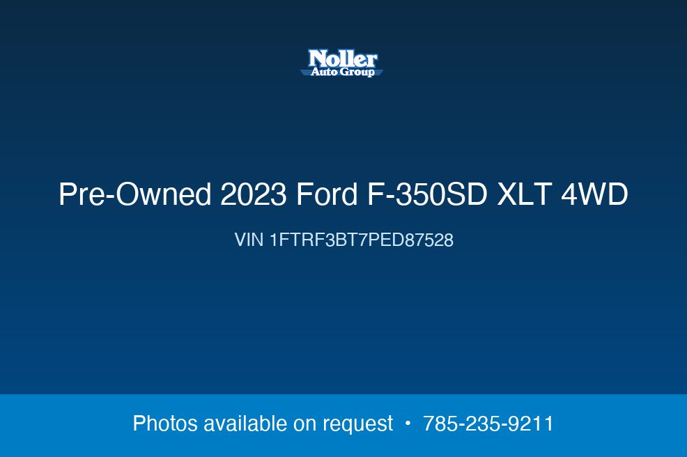 Pre-Owned 2023 Ford F-350SD XLT 4WD