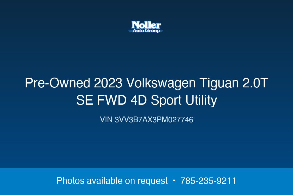 2023 Volkswagen Tiguan 2.0T SE FWD 4D Sport Utility