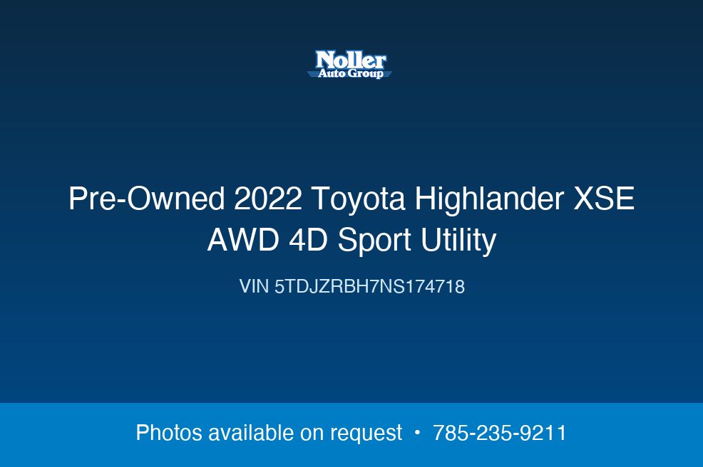 2022 Toyota Highlander XSE AWD 4D Sport Utility