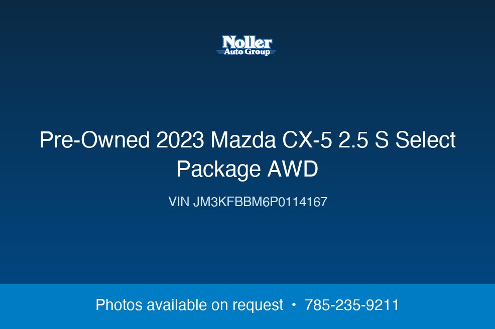 2023 Mazda CX-5 2.5 S Select Package AWD